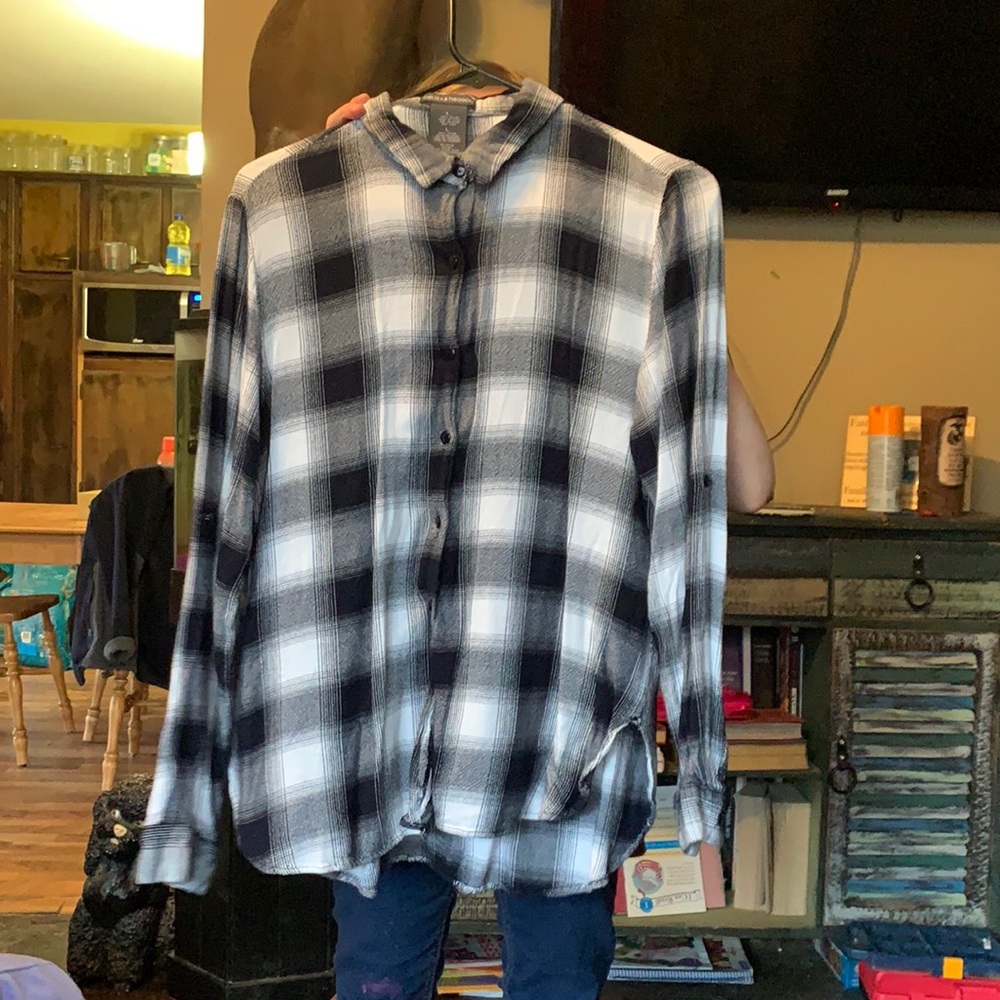 Ladies Long sleeve flannel shirt